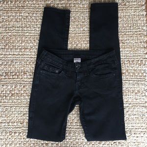 True Religion Low Rise Black Stella Skinny Jeans